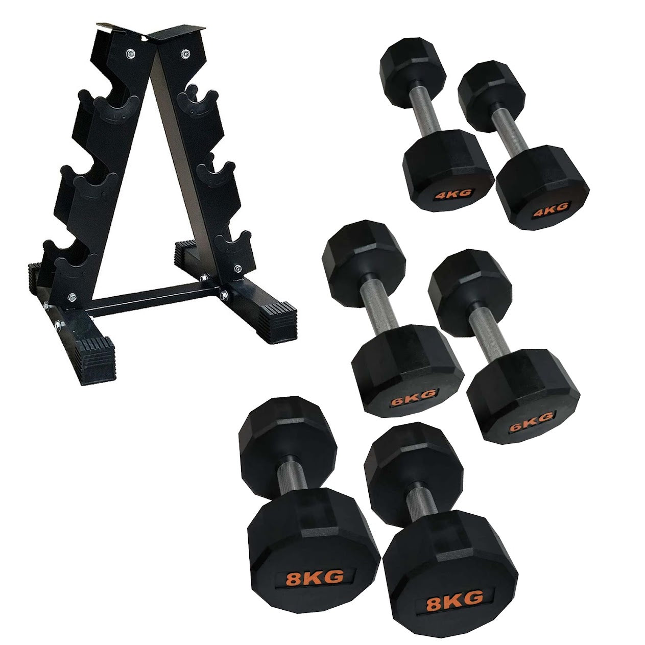 Hex-Shaped Round Dumbbell – Anti-Roll Strength Weight for Stable & Controlled Training Sessions