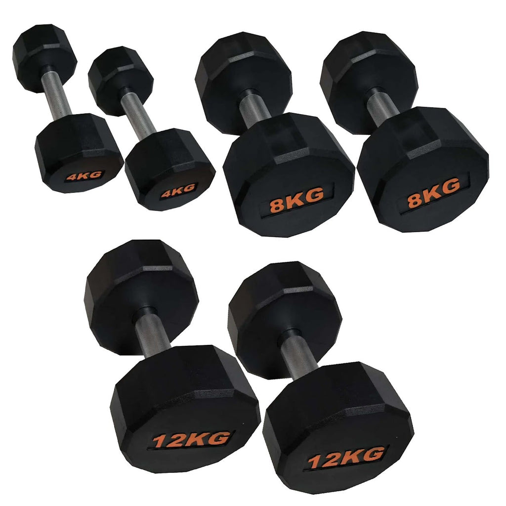 Hex-Shaped Round Dumbbell – Anti-Roll Strength Weight for Stable & Controlled Training Sessions