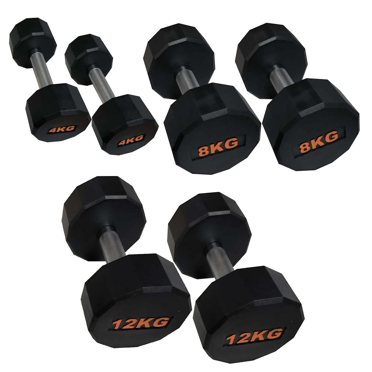 Hex-Shaped Round Dumbbell – Anti-Roll Strength Weight for Stable & Controlled Training Sessions
