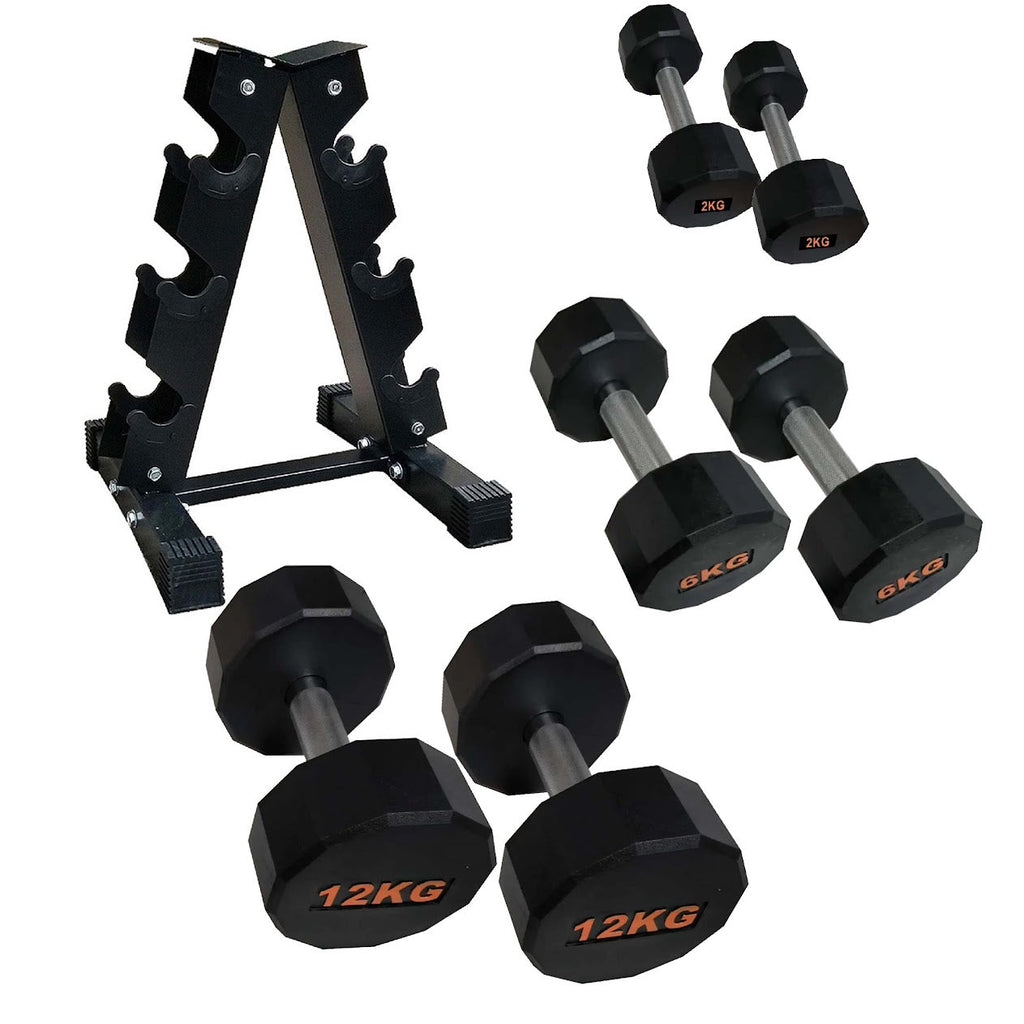 Hex-Shaped Round Dumbbell – Anti-Roll Strength Weight for Stable & Controlled Training Sessions