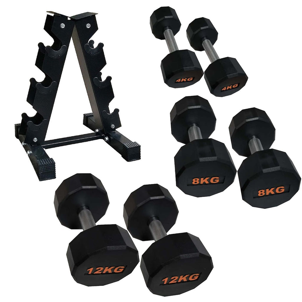 Hex-Shaped Round Dumbbell – Anti-Roll Strength Weight for Stable & Controlled Training Sessions