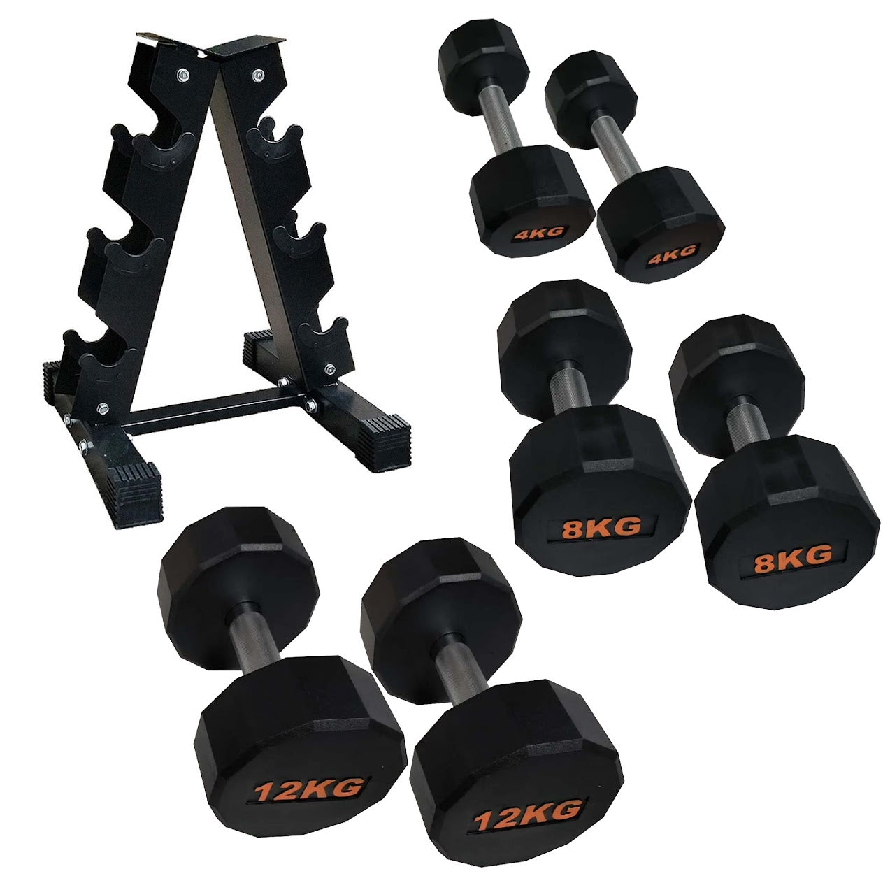 Hex-Shaped Round Dumbbell – Anti-Roll Strength Weight for Stable & Controlled Training Sessions