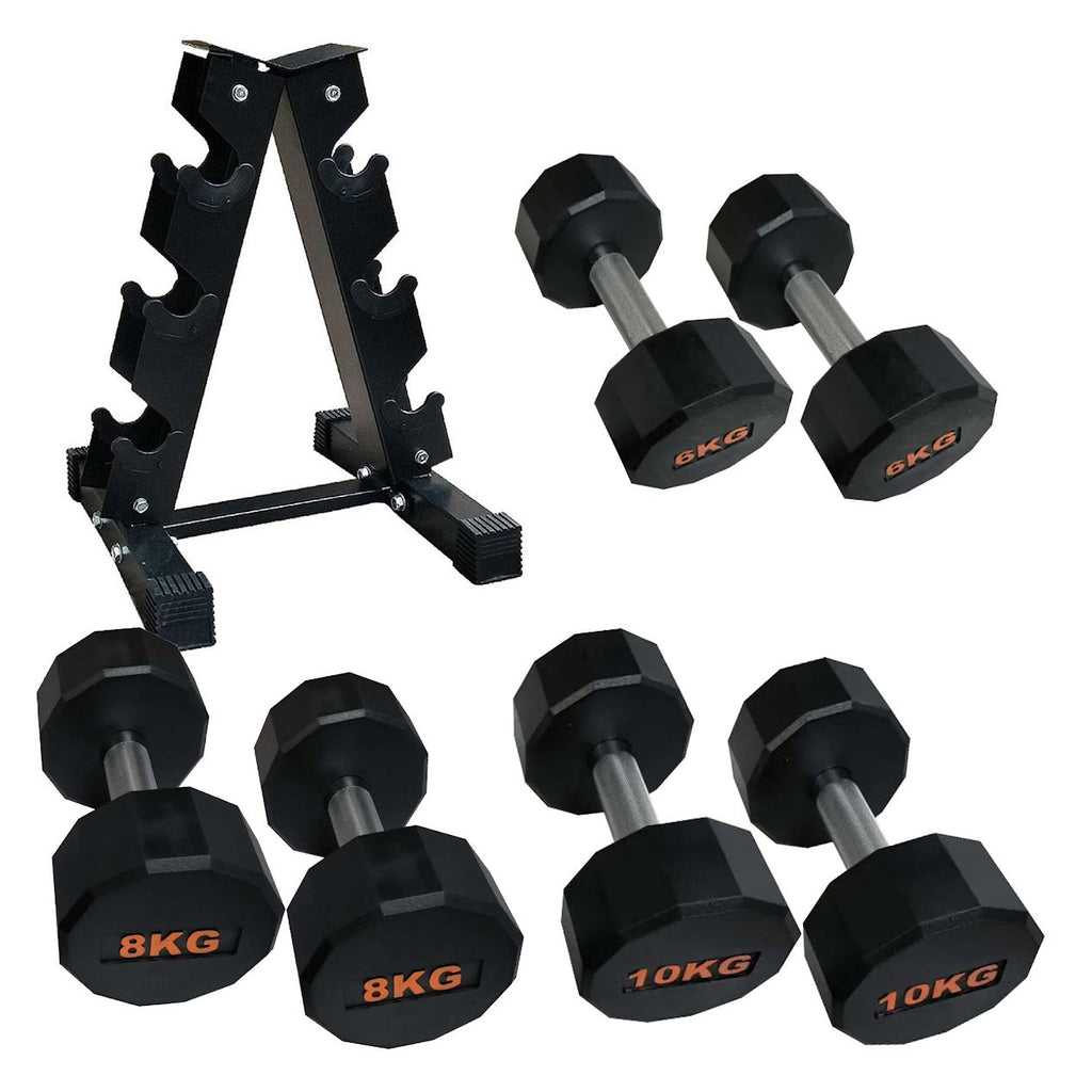 Hex-Shaped Round Dumbbell – Anti-Roll Strength Weight for Stable & Controlled Training Sessions