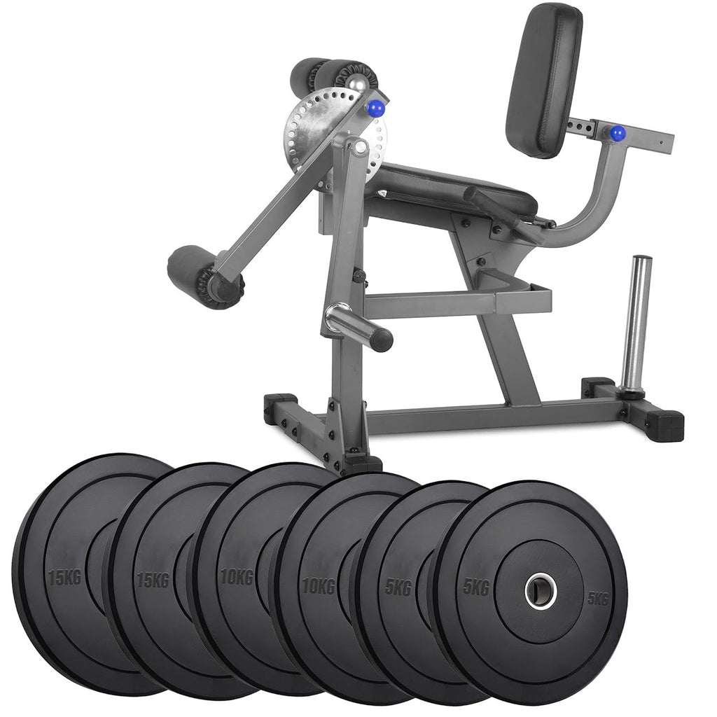 Transform Leg Training at Home – Adjustable Leg Extension & Curl Machine for Quads & Hamstrings | Heavy-Duty Strength Station (Optional Olympic Plate Set)