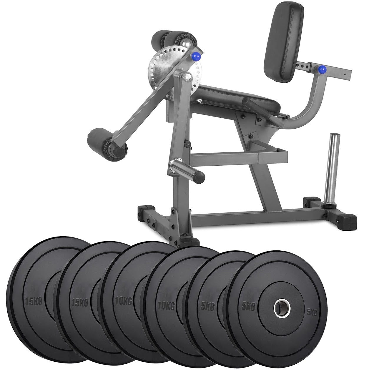 Transform Leg Training at Home – Adjustable Leg Extension & Curl Machine for Quads & Hamstrings | Heavy-Duty Strength Station (Optional Olympic Plate Set)