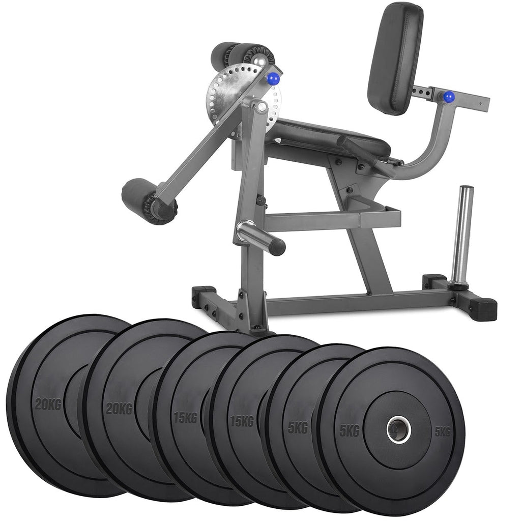 Transform Leg Training at Home – Adjustable Leg Extension & Curl Machine for Quads & Hamstrings | Heavy-Duty Strength Station (Optional Olympic Plate Set)