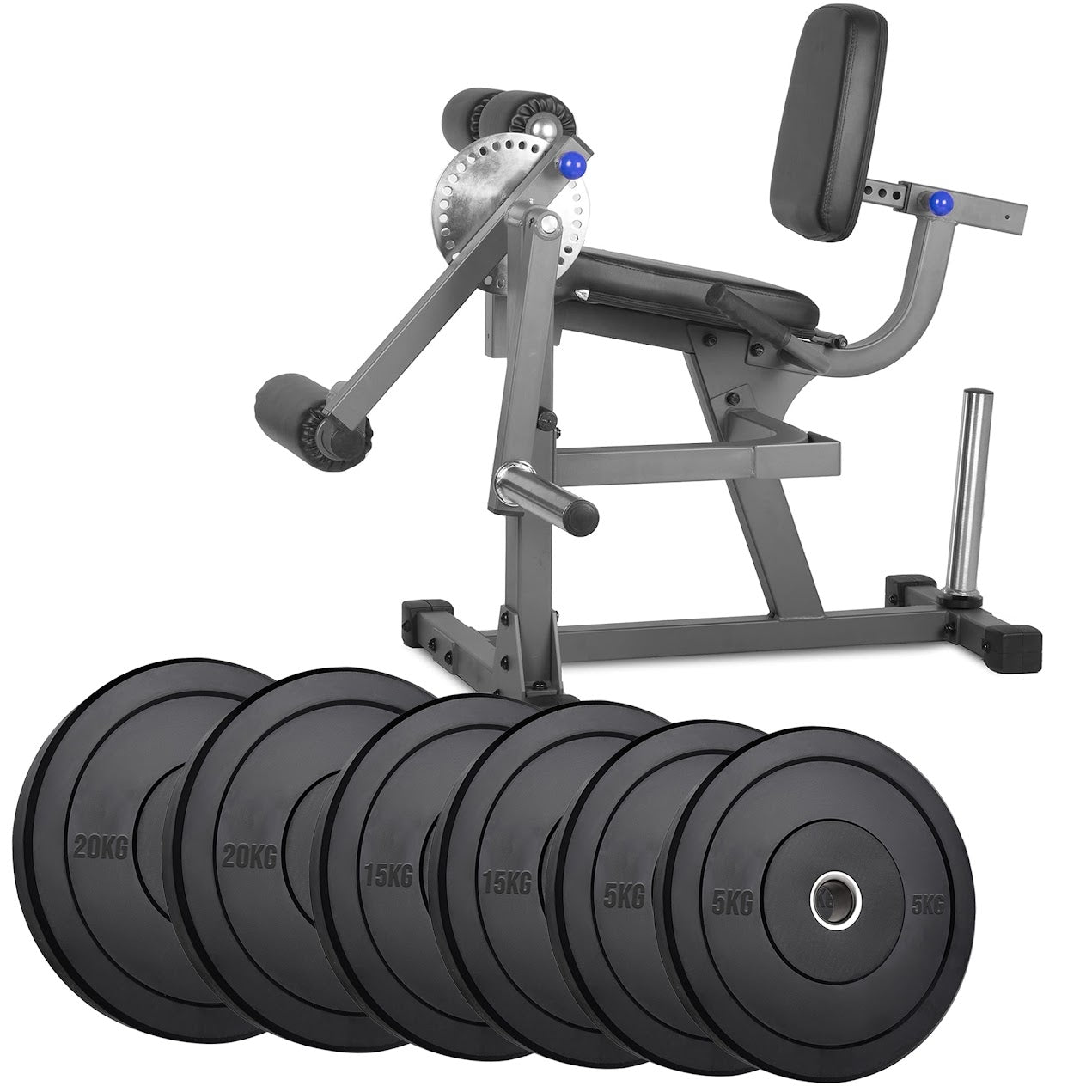 Transform Leg Training at Home – Adjustable Leg Extension & Curl Machine for Quads & Hamstrings | Heavy-Duty Strength Station (Optional Olympic Plate Set)
