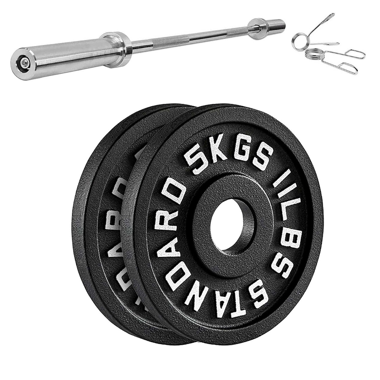 Cast Iron Weight Plates | Durable Weight Discs for Home & Gym | Available in Singles, Pairs & Sets | Heavy-Duty Dumbbell Plates for Strength Training & Weightlifting |