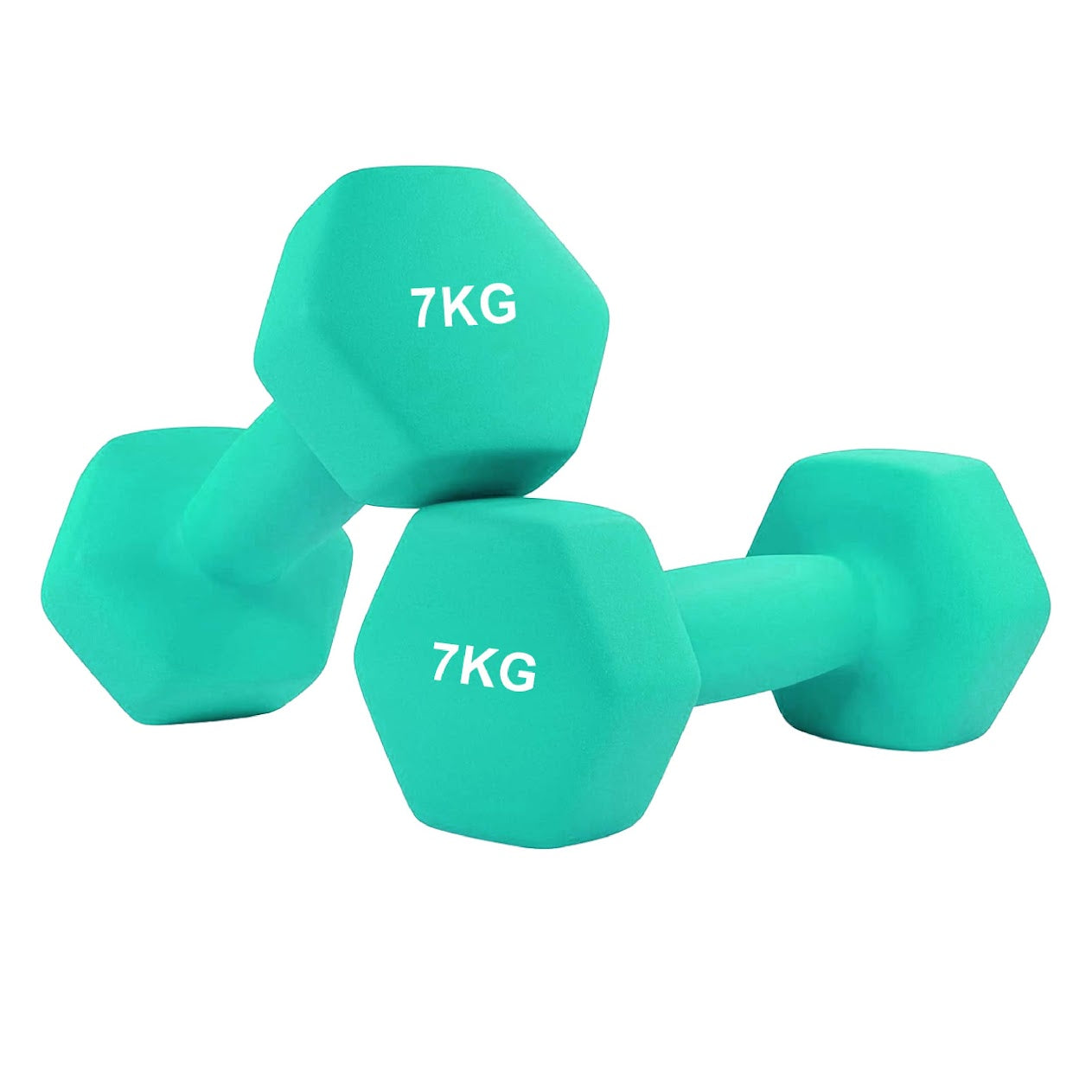 Neoprene Hex Dumbbells with Anti-Roll Design | Non-Slip Hand Weights for Home & Gym | Sold as Singles, Pairs, or Complete Sets | Comfortable Grip & Durable Coating