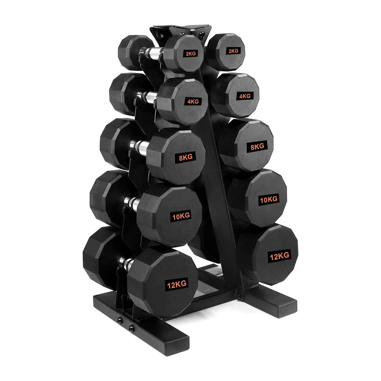 Hex-Shaped Round Dumbbell – Anti-Roll Strength Weight for Stable & Controlled Training Sessions