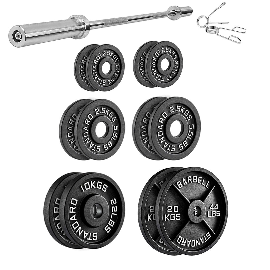 Cast Iron Weight Plates | Durable Weight Discs for Home & Gym | Available in Pairs & Sets | Heavy-Duty Dumbbell Plates for Strength Training & Weightlifting