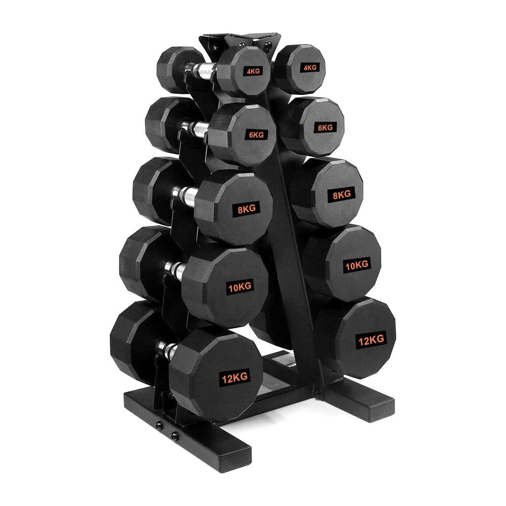 Hex-Shaped Round Dumbbell – Anti-Roll Strength Weight for Stable & Controlled Training Sessions