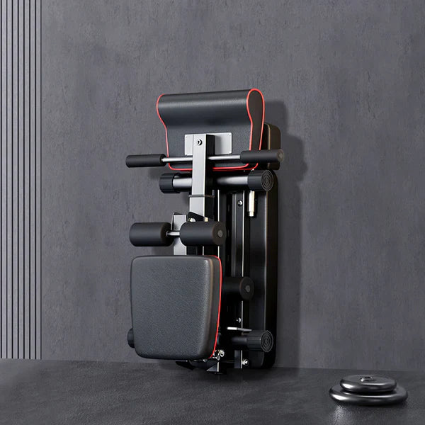 Gym machine on a dark gray background