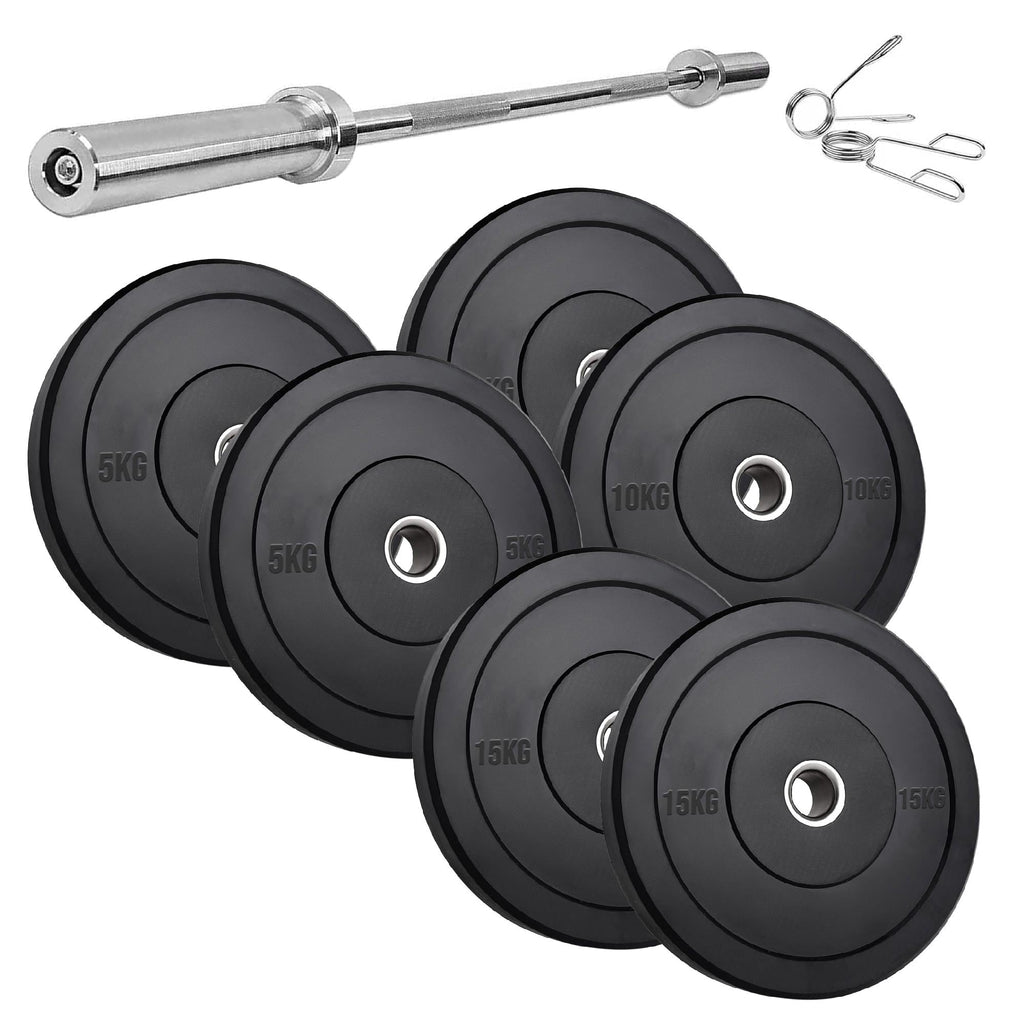 Premium Rubber Bumper Plates | Olympic Weight Sets for Lifting & Training | Singles, Pairs & Sets Available | Long-Lasting Strength Training Equipment