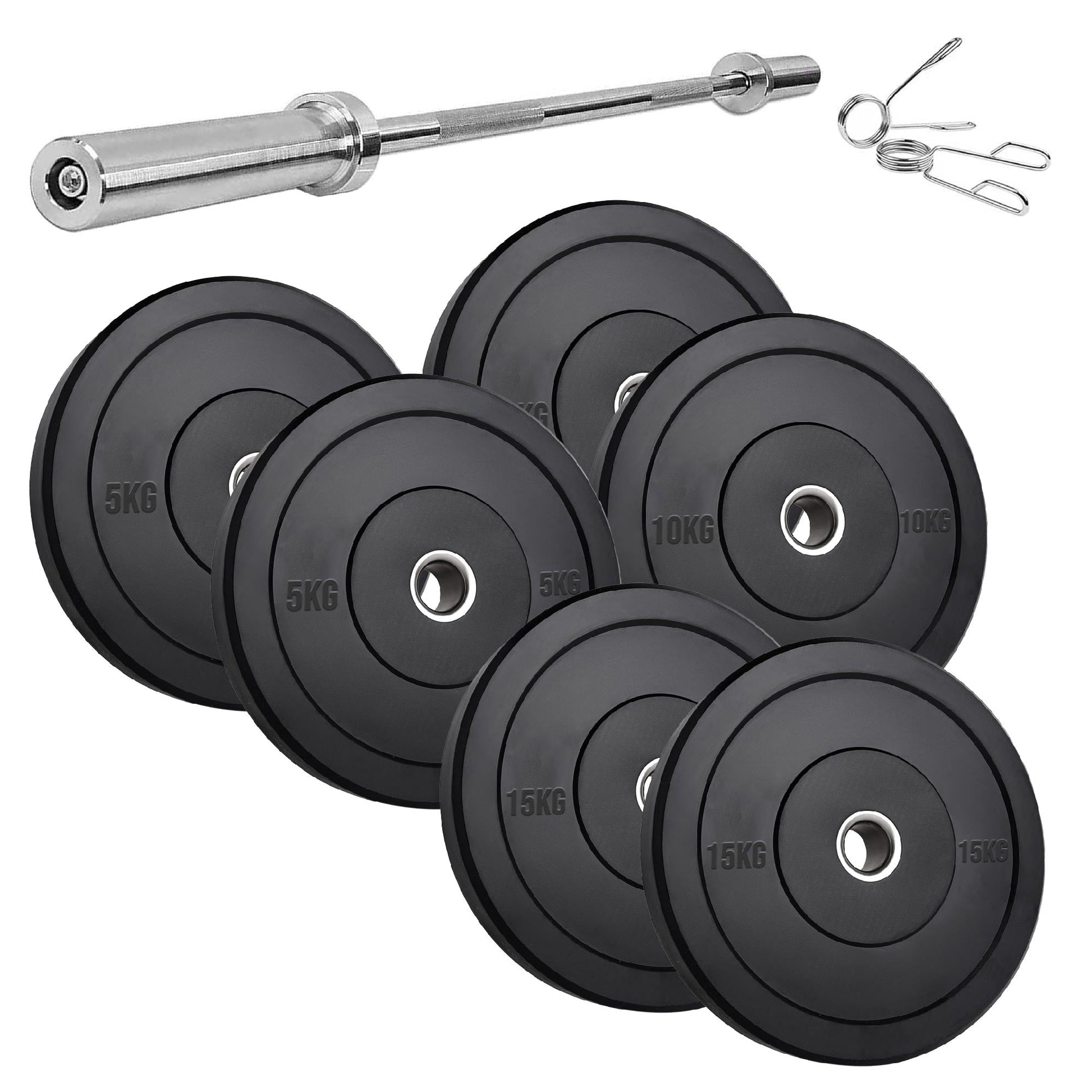 Premium Rubber Bumper Plates | Olympic Weight Sets for Lifting & Training | Singles, Pairs & Sets Available | Long-Lasting Strength Training Equipment
