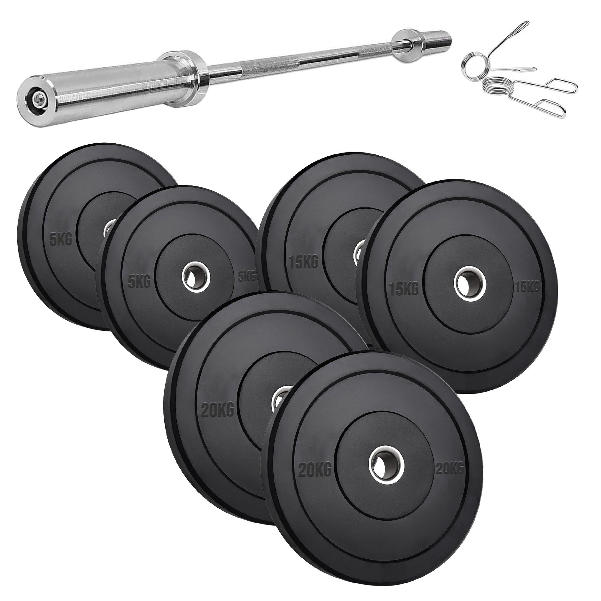 Premium Rubber Bumper Plates | Olympic Weight Sets for Lifting & Training | Singles, Pairs & Sets Available | Long-Lasting Strength Training Equipment