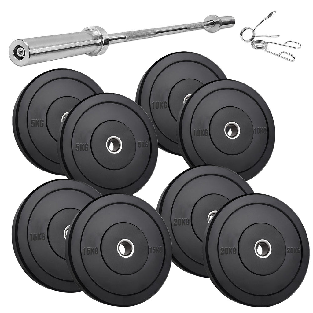 Premium Rubber Bumper Plates | Olympic Weight Sets for Lifting & Training | Singles, Pairs & Sets Available | Long-Lasting Strength Training Equipment
