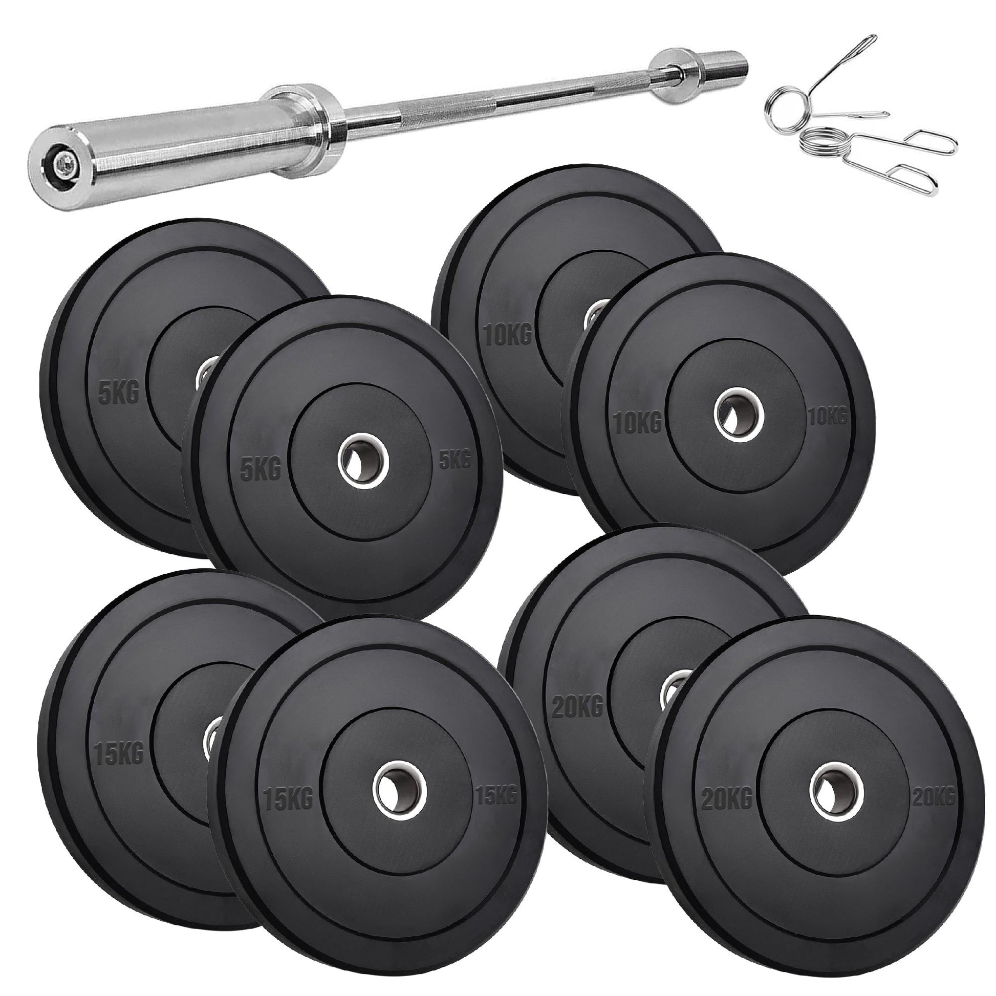 Premium Rubber Bumper Plates | Olympic Weight Sets for Lifting & Training | Singles, Pairs & Sets Available | Long-Lasting Strength Training Equipment