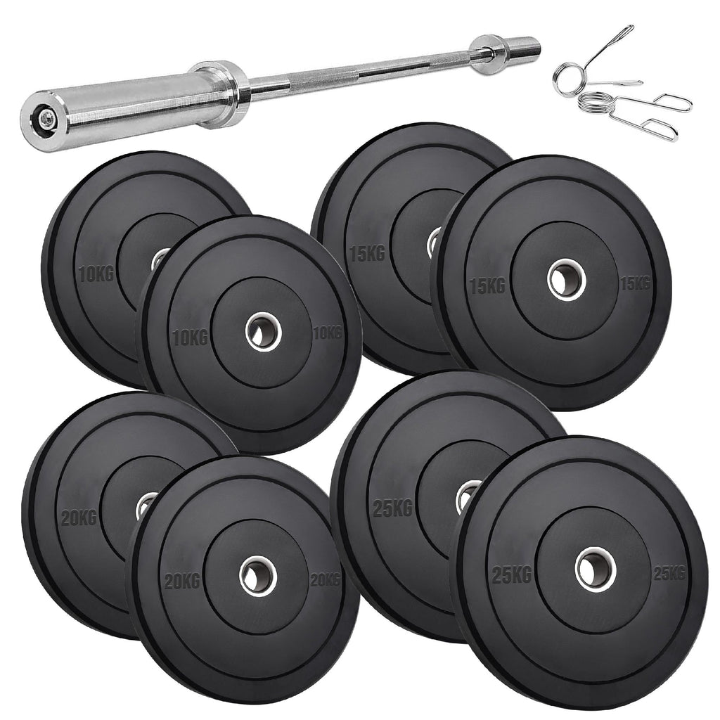 Premium Rubber Bumper Plates | Olympic Weight Sets for Lifting & Training | Singles, Pairs & Sets Available | Long-Lasting Strength Training Equipment