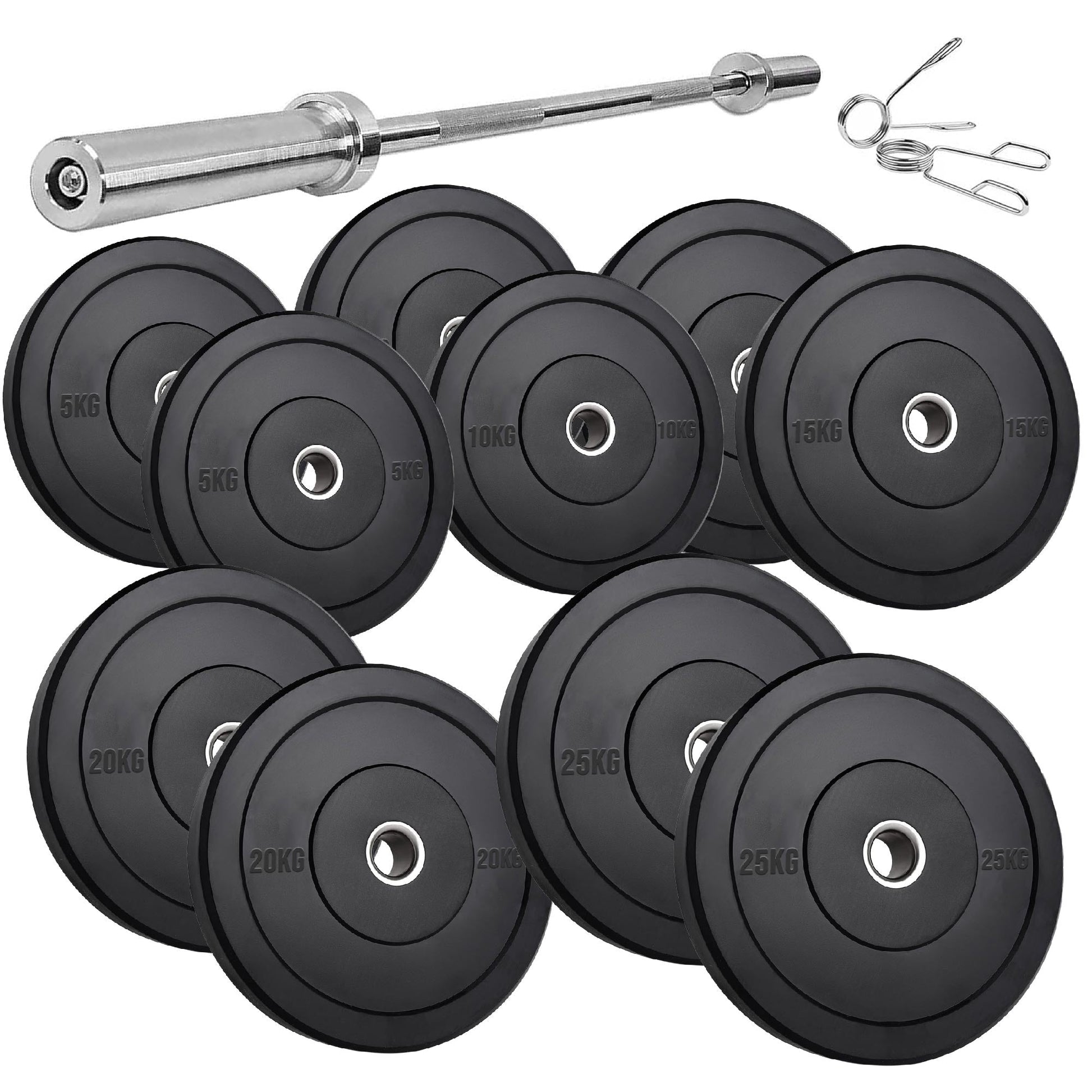 Premium Rubber Bumper Plates | Olympic Weight Sets for Lifting & Training | Singles, Pairs & Sets Available | Long-Lasting Strength Training Equipment