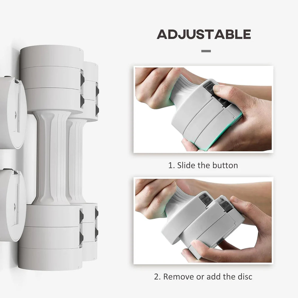 Adjustable device with instructions on how to use it, featuring close-up shots of hands interacting with the device.