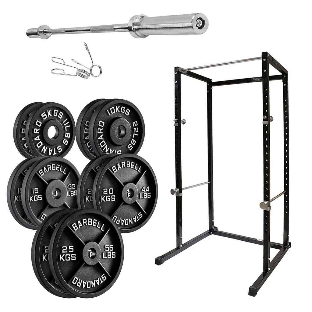 G100 Strength Cage | Reinforced Adjustable Power Rack with Pull-Up Station for Home Gym Workouts