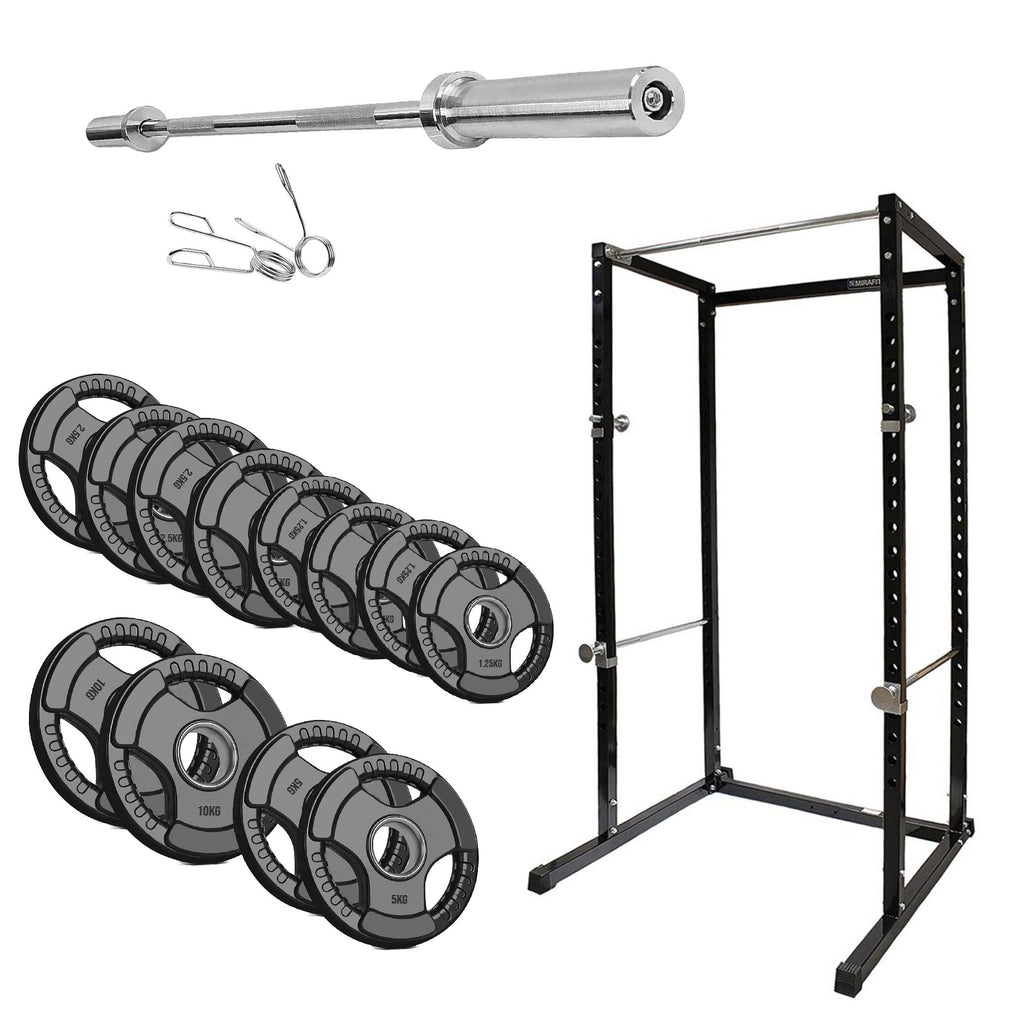 G100 Strength Cage | Reinforced Adjustable Power Rack with Pull-Up Station for Home Gym Workouts