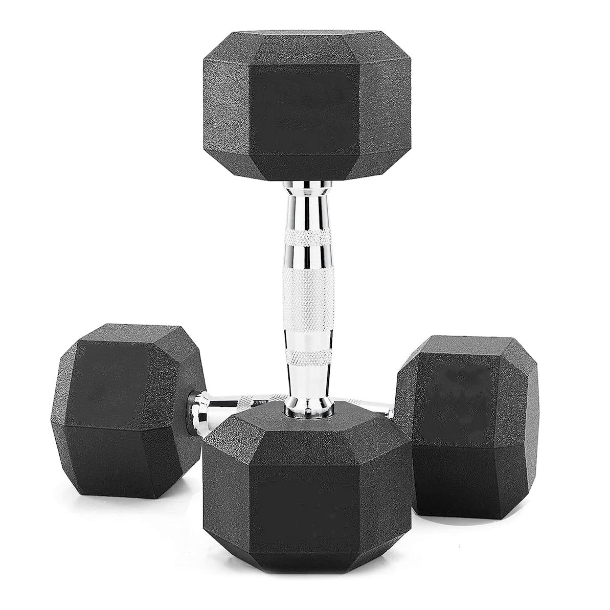 Hex Dumbbell Pairs & Sets 2.5kg–60kg – Rubber-Coated, Anti-Roll Weights with Rack Option – Home Gym Strength Training Dumbbell Set UK