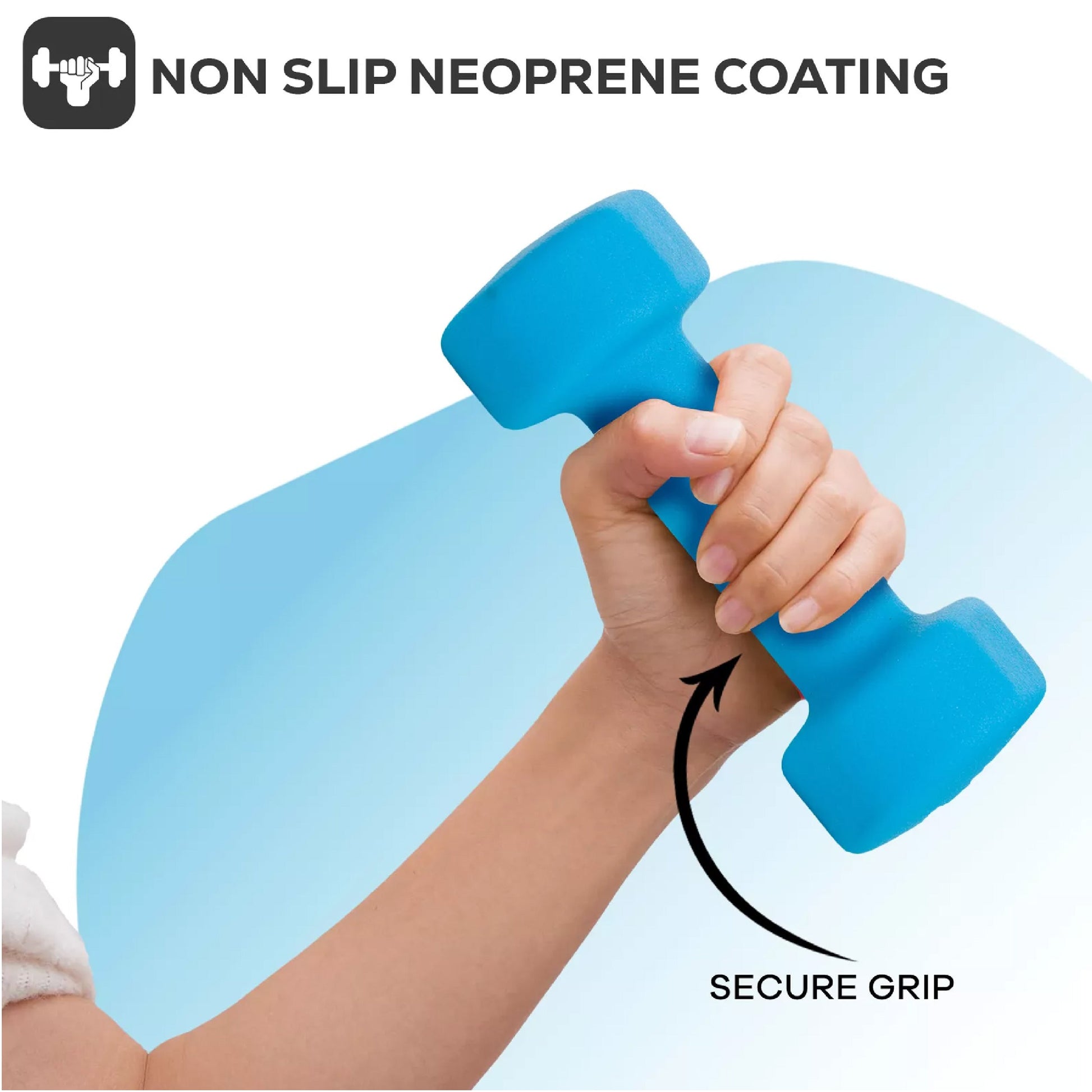 Neoprene Hex Dumbbells with Anti-Roll Design | Non-Slip Hand Weights for Home & Gym | Sold as Singles, Pairs, or Complete Sets | Comfortable Grip & Durable Coating