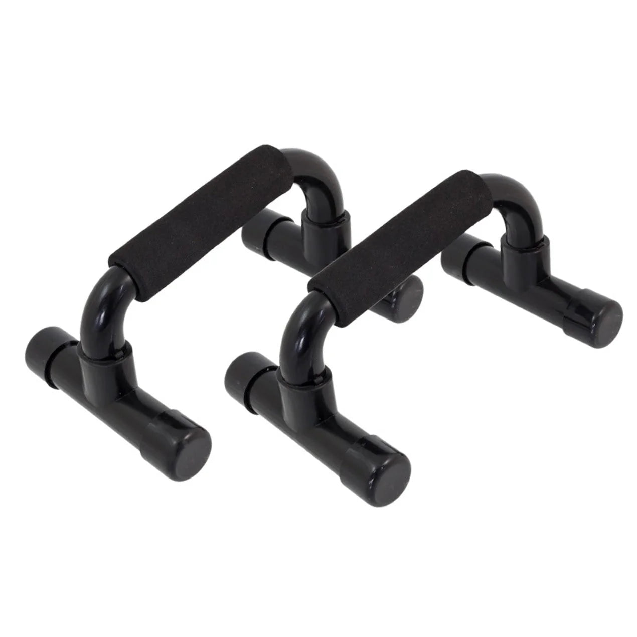 Pair of black guitar tuners on a white background