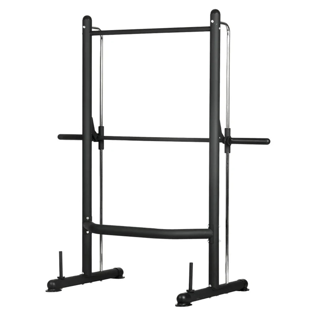 Adjustable Smith Machine Squat Rack with Pull-Up Bar for Home Gym Use ...