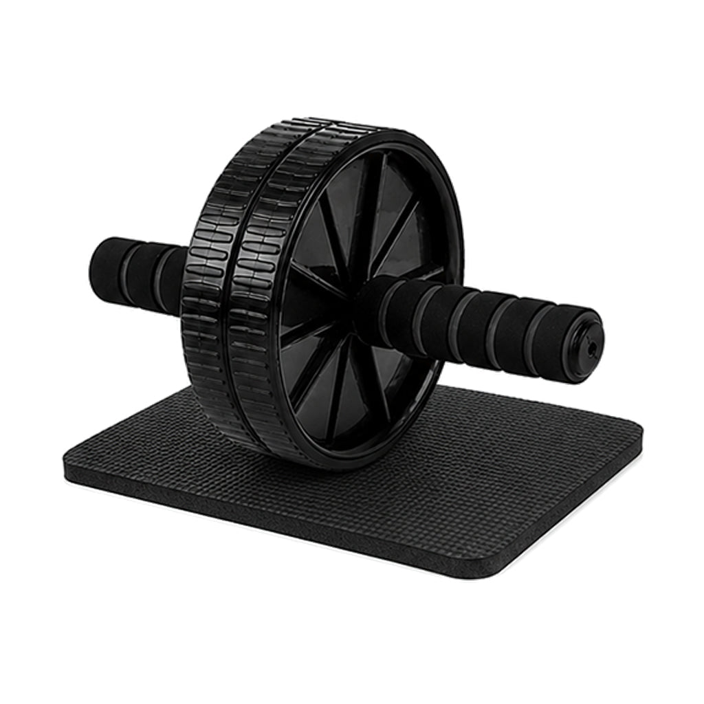 Dual Wheel AB Roller Set with Mat - Core Workout Trainer for Home Fitness & Stability Training