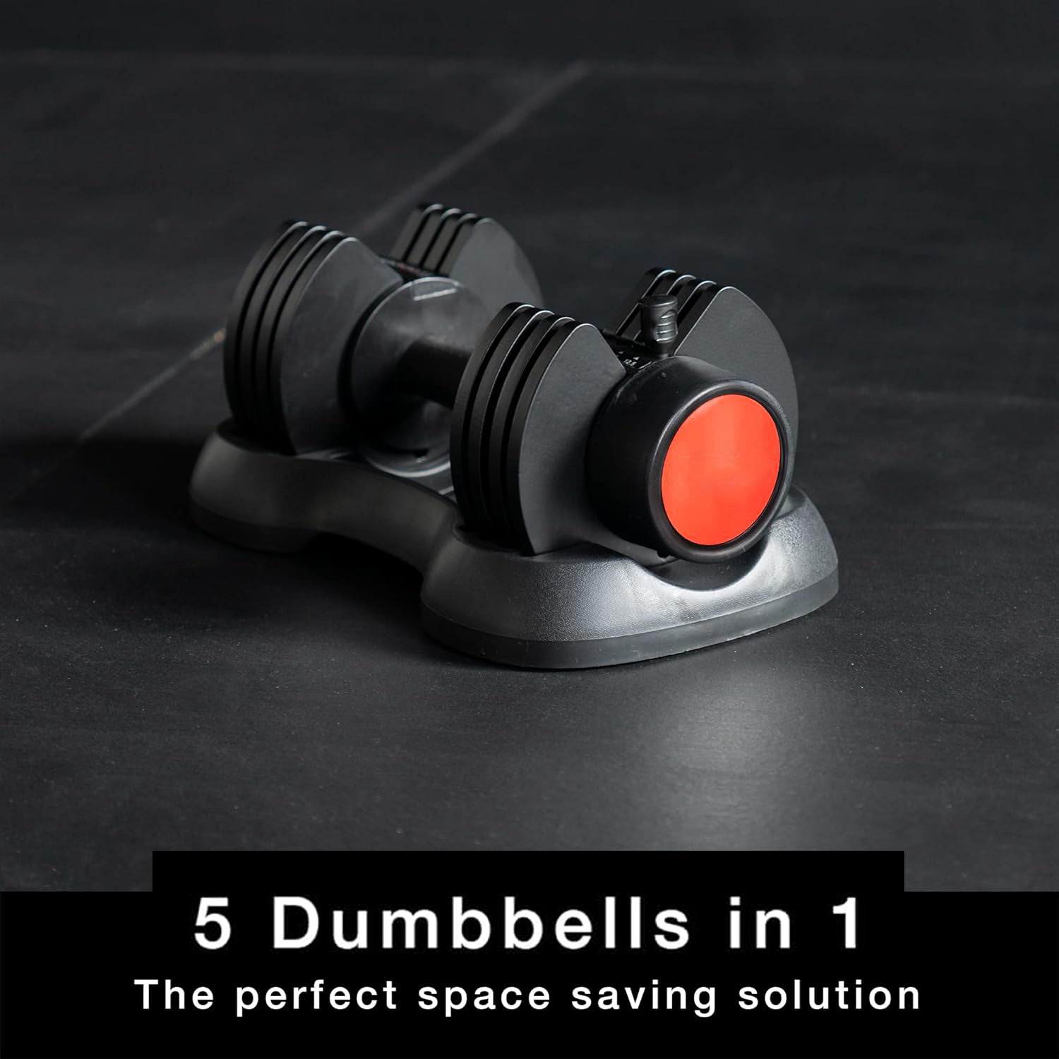 12.5KG Adjustable Dumbbell Pair – 5 Weights in 1 | 2.5KG–12.5KG Range with Secure Locking System | Compact Strength Equipment for Full-Body Home Workouts