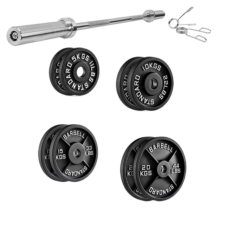 Cast Iron Weight Plates | Durable Weight Discs for Home & Gym | Available in Pairs & Sets | Heavy-Duty Dumbbell Plates for Strength Training & Weightlifting