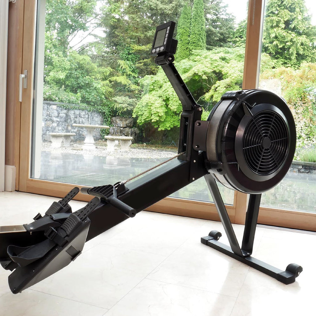 Silent Air Resistance Rowing Machine with Smart Display & Foldable Frame for Home Workouts