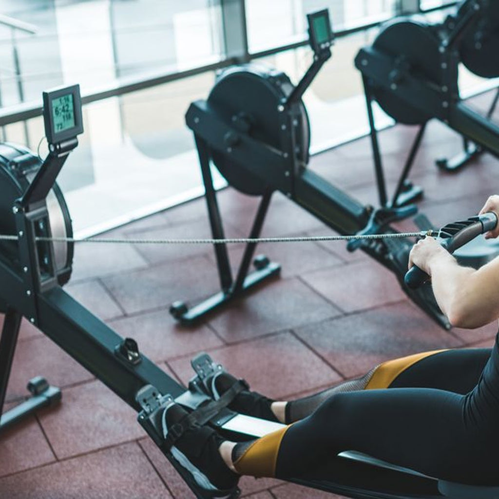 Silent Air Resistance Rowing Machine with Smart Display & Foldable Frame for Home Workouts
