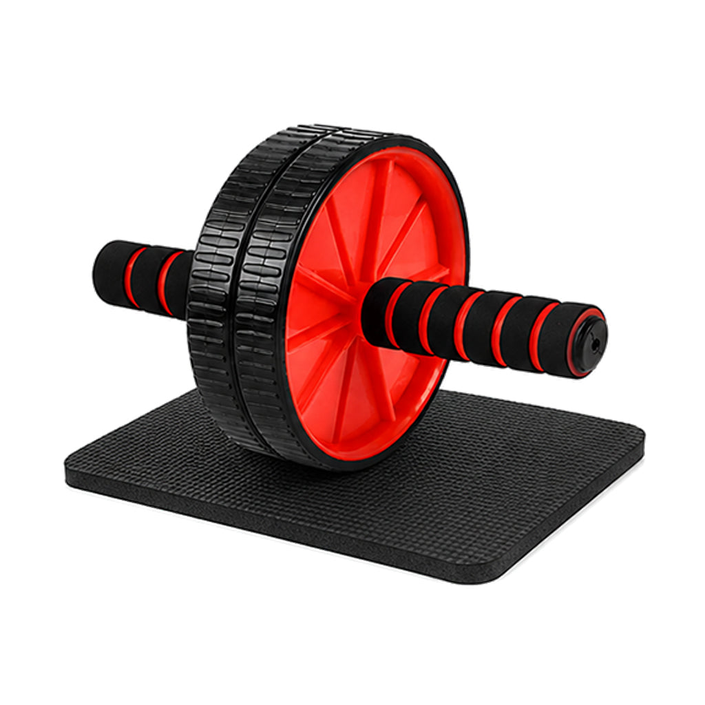 Dual Wheel AB Roller Set with Mat - Core Workout Trainer for Home Fitness & Stability Training