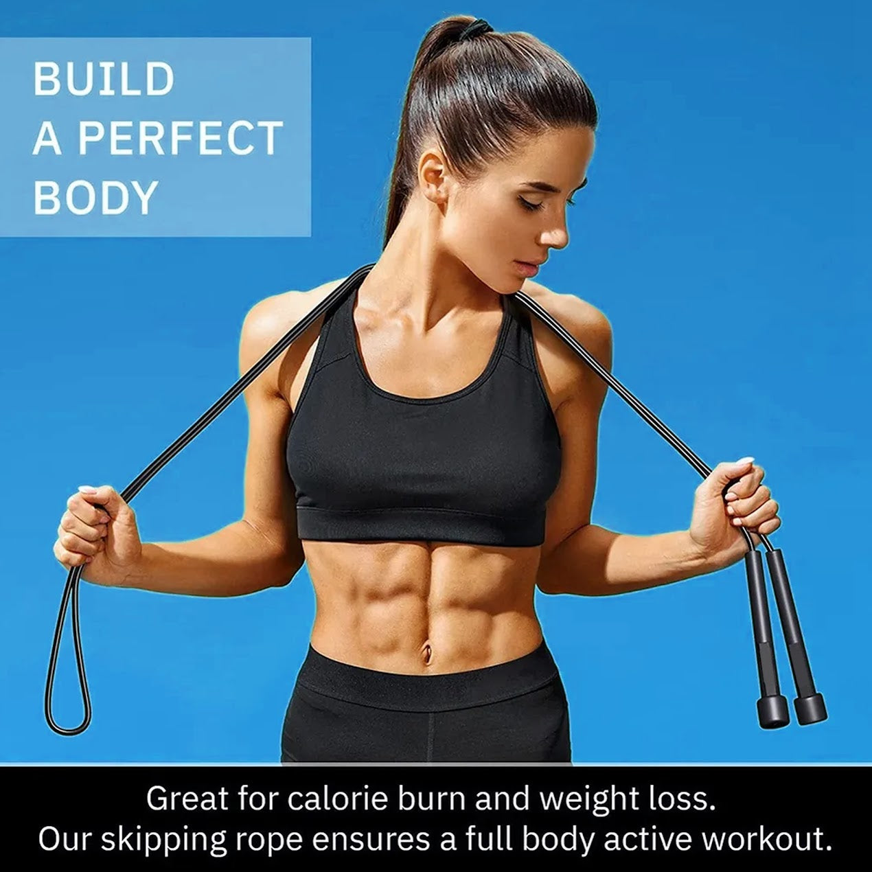 High-Performance Skipping Rope – Adjustable, Tough & Ideal for Cardio Training