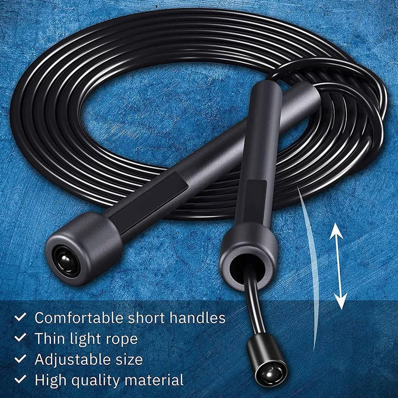 High-Performance Skipping Rope – Adjustable, Tough & Ideal for Cardio Training