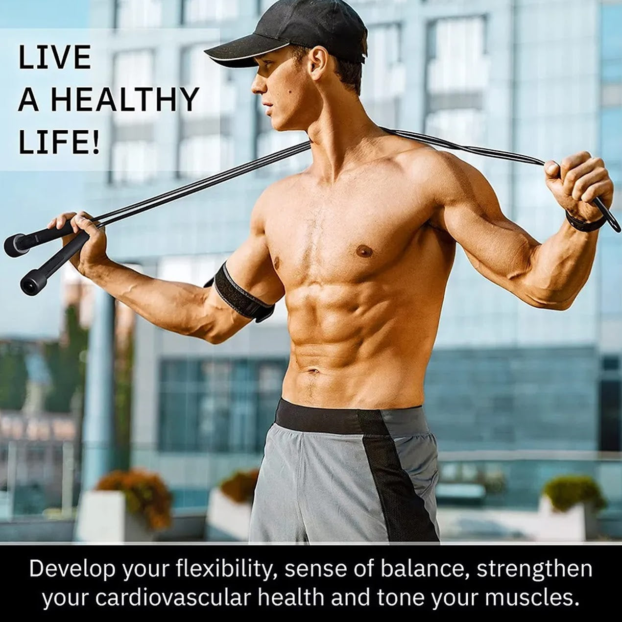 High-Performance Skipping Rope – Adjustable, Tough & Ideal for Cardio Training
