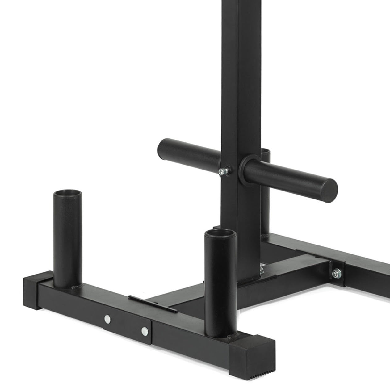 Olympic Weight Plate Rack & Bar Stand – 3-Tier Heavy-Duty Storage Tree | 200kg Load | Space-Saving, Scratch-Resistant Black Organizer for Home Gyms