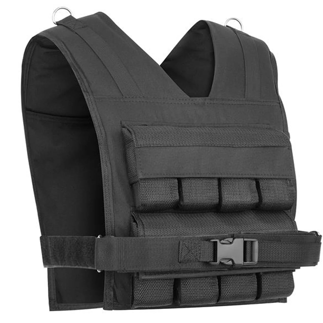 30kg Weighted Training Vest – Heavy-Duty Adjustable Vest with Removable Weights & Reflective Safety for Running, CrossFit & Home Strength Workouts